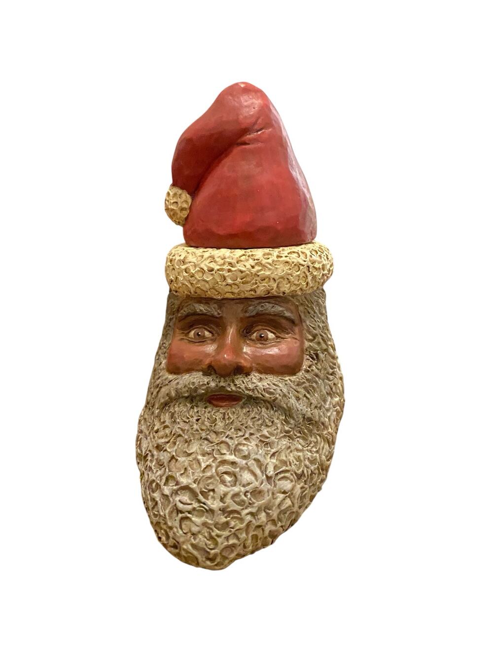 Kurt Adler Christmas Resin Old World Santa Candle Holder Or Table Top Decor